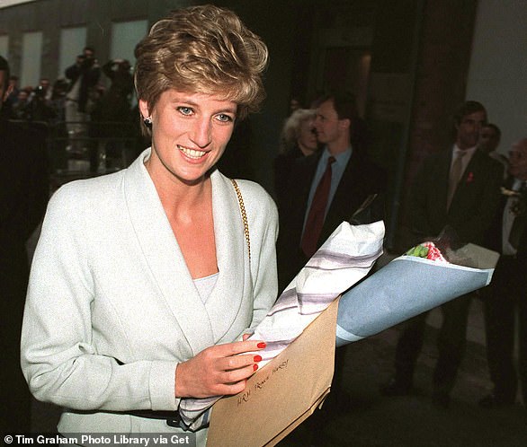 The Princess during a visit to the Mortimer Market Centre - a service for HIV/AIDS sufferers - in Euston, north London on December 1, 1994