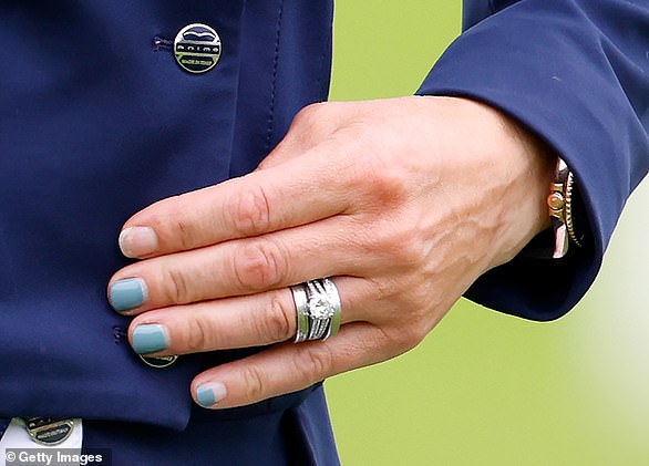 A picture of Zara's nails after she competed in the Festival of British Eventing on August 5, 2023