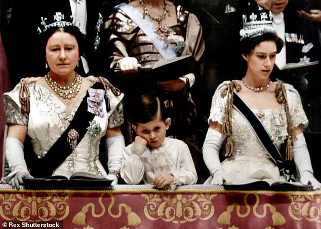 King Charles - pictured at the Queen's Coronation in 1953- was born an heir and was addressed as Your Royal Highness even as a baby