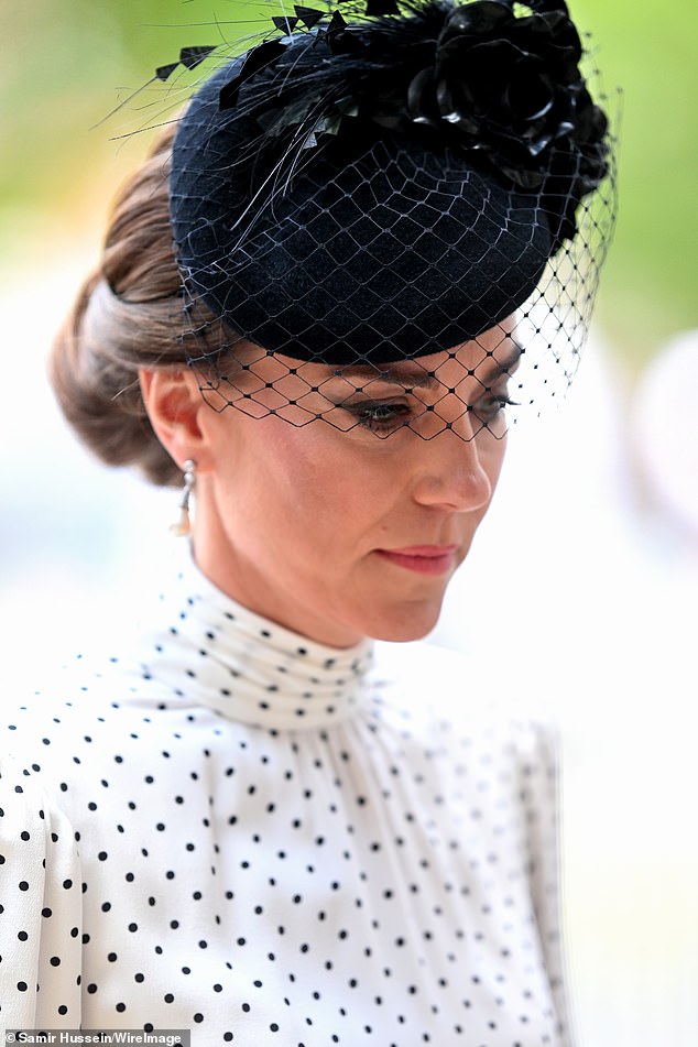 Princess Catherine of Wales made a sentimental tribute to her mother-in-law and donned a pair of earrings that once belonged Diana, Princess of Wales at today’s VE Day service