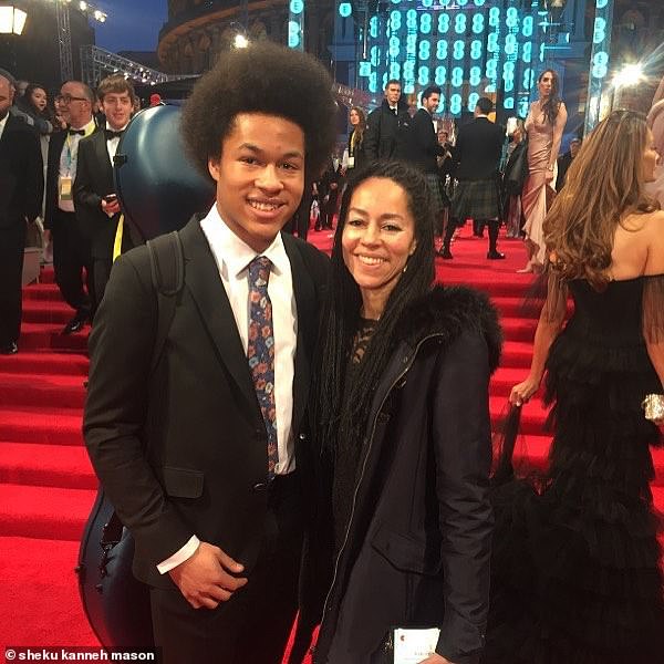 Kadiatu Kanneh-Mason (right) said she was shocked to find her talented son Sheku (left) did not feature in any of the BBC's highlights of Harry and Meghan's wedding