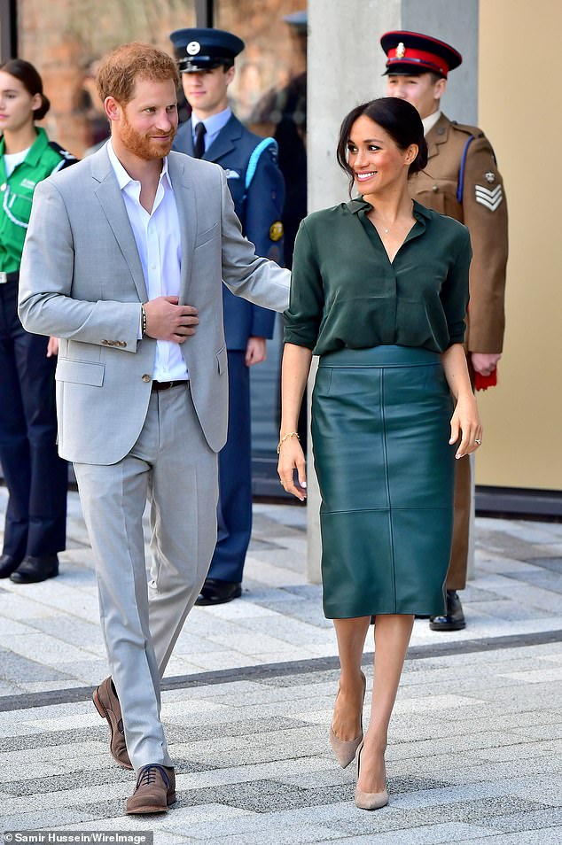 Prince Harry, Duke of Sussex and Meghan, Duchess of Sussex, on their only visit to the county in 2018