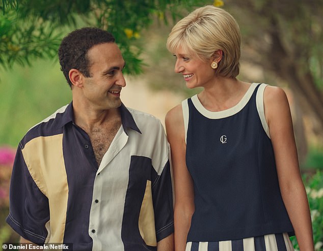 The Crown's series six featured a sympathetic portrayal of Mohamed Al Fayed, father of Princess Diana ¿s boyfriend Dodi (left), hinting he might have been the victim of a ¿racist¿ Establishment