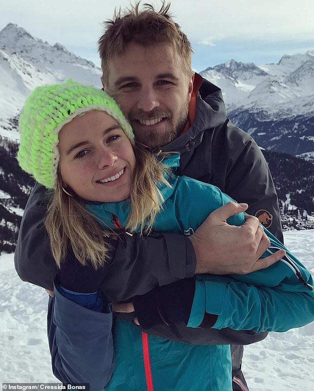 Cressida shared this image, among others, of she and her husband in a post captioned: 'Happy birthday to my dream guy'