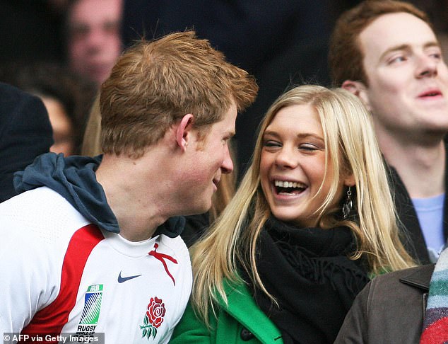 Zimbabwean businesswoman Chelsy Davy had an on-off relationship with Prince Harry between 2004 to mid-2010. They are pictured in November 2008 before the South Africa and England game at Twickenham