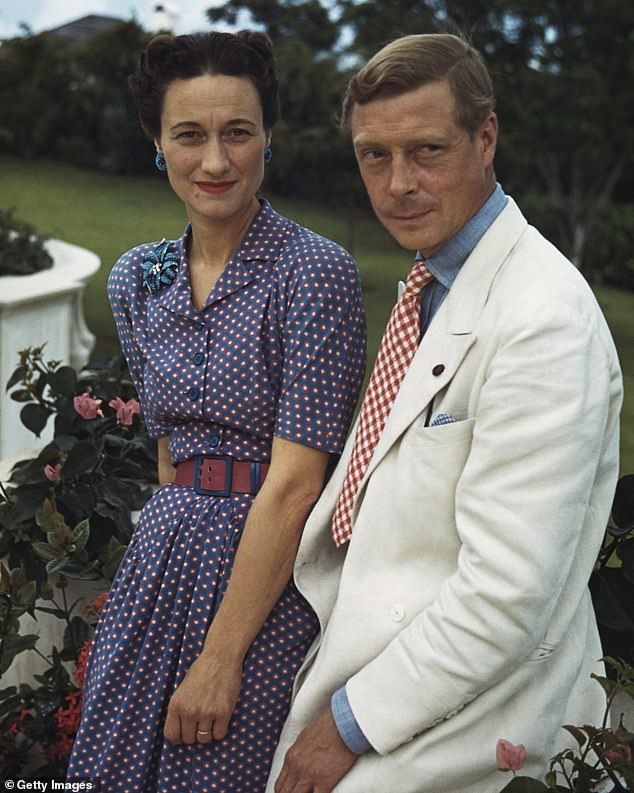 Decades before Meghan arrived on the scene, Wallis Simpson (pictured with the Duke of Windsor in 1942), Duchess of Windsor, twice divorced and hailed as the embodiment of 20th-century chic, scandalized the British establishment - and became a lightning rod for criticism.