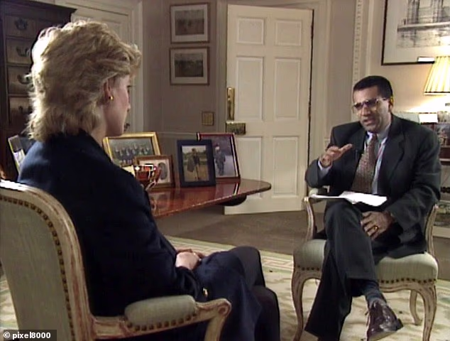 When the young prince returned home to Kensington Palace on the Saturday following the broadcast, he was 'so angry' with his mother. 'All hell broke loose. He started shouting and crying and, when she tried to put her arms around him, he shoved her away,' said Simmons